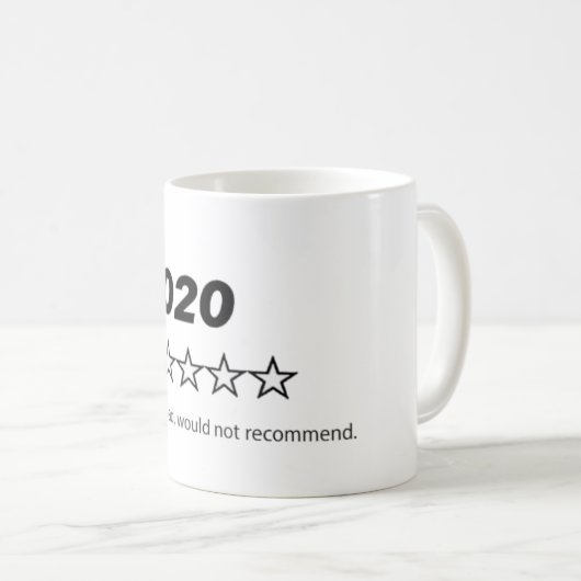 "2020 ne recommanderait pas" Coffee Mug (Devant droit)