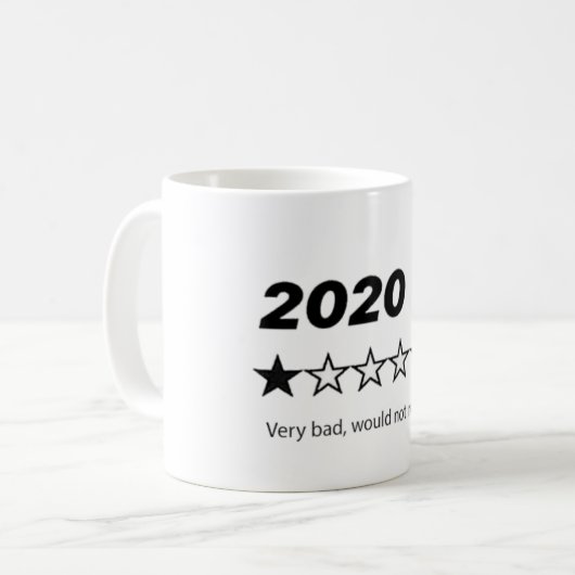 "2020 ne recommanderait pas" Coffee Mug (Devant gauche)