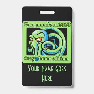 2020 Necro thuis / Necro Glyph op achterkant Badge