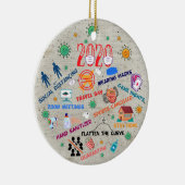 2020 pandémie de noël Ornement en céramique (Droite)