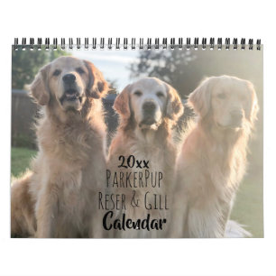 2020 ParkerPup & Friends Golden Retriever Agenda Kalender
