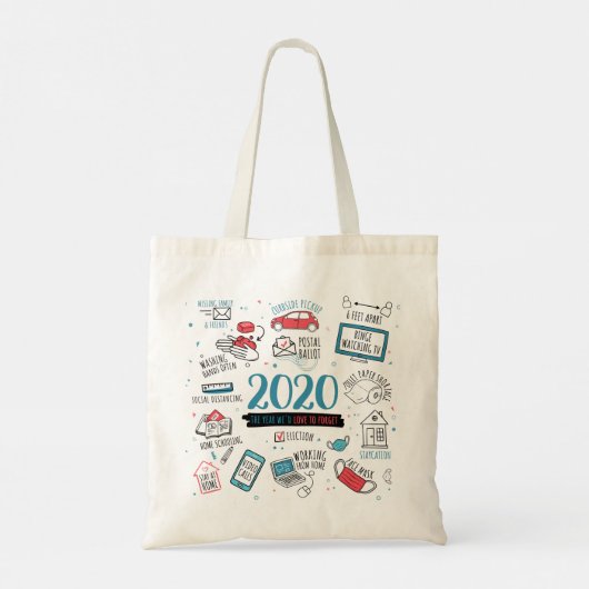2020 Quarantine Activities Herdenking Keepomwille Tote Bag (Achterkant)