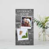 2020 Rustique Nouvel An Fiançailles Faire-part (Debout devant)