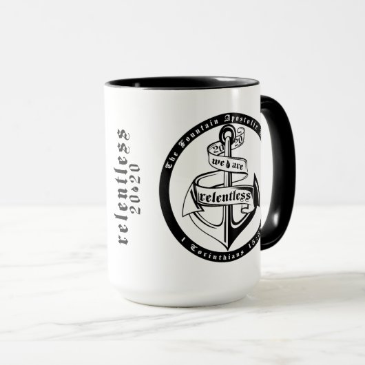 2020 SANS RELANCE 15oz Mug (Devant droit)