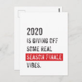 2020 Seizoenseizoen finale pandemisch Briefkaart (Voorkant / Achterkant)