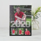 2020 Senior Memories Varsity Quad Foto Afstuderen Kaart (Staand voorkant)