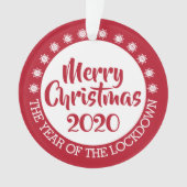 2020 serrure convid pandémie Noël rouge blanc (devant)