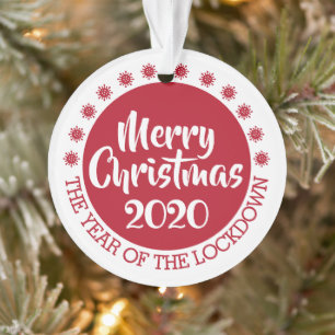 2020 serrure convid pandémie Noël rouge blanc