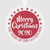 2020 serrure convid pandémie Noël rouge blanc (dos)