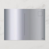 2020 silver blue New Year's Eve party uitnodiging (Achterkant)