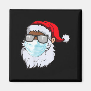 2020 Sinterklaas met gezichtsmasker zwart Afro-Ame Magneet