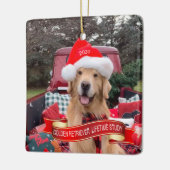 2020 Square Ceramic Ornament (Links)