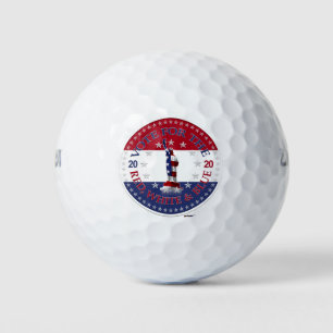 2020 Stem op het Rode, Witte en Blauwe Standbeeld Golfballen