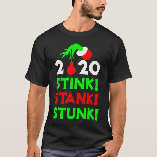 2020 Stink Stank Stunk Kerst Pyjama T-shirt (Voorkant)