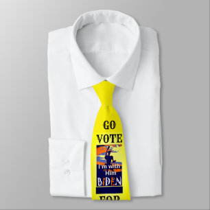 2020 USA Joe Pour Président Go Vote Cravate
