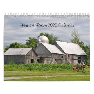 2020 Vermont Barns - Agenda Kalender