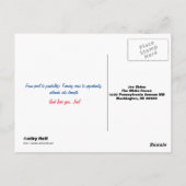 2020 Vision Merci Joe! Carte postale préadressée (Dos)