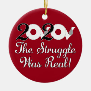 2020 was echt roodpapier keramisch ornament