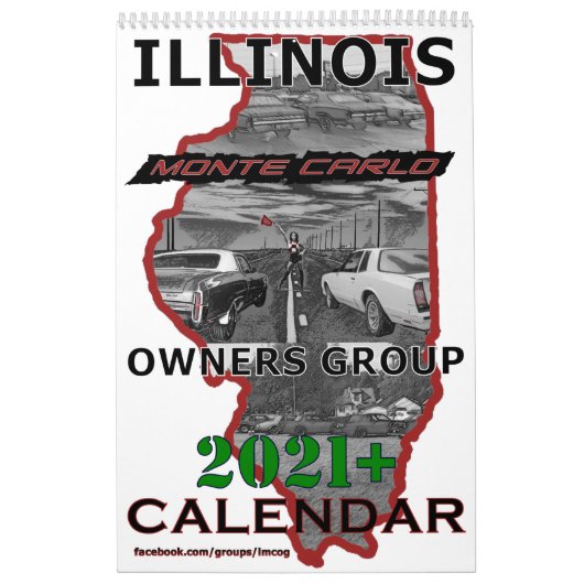 2021 15-maands Illinois Monte Carlo OOwnership Cal Kalender (Hoes)