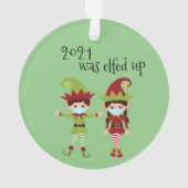 2021 A Été Elfed Up Funny Covid masque visage elf (dos)