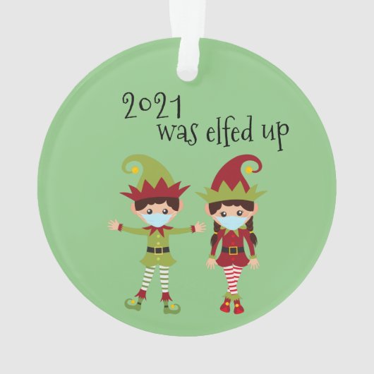 2021 A Été Elfed Up Funny Covid masque visage elf (dos)