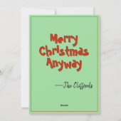 2021 A Été Elfed Up Funny Elf Cartes de Noël (Dos)