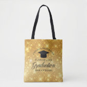 2021 Afstuderen Glam gouden spaarmonogram Draagtas (Voorkant)
