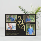 2021 Afstuderen Klasse van Quad Foto Kaart (Staand voorkant)