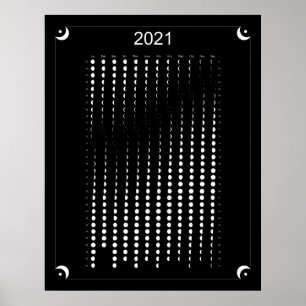2021 - Black Moon Calendar Poster