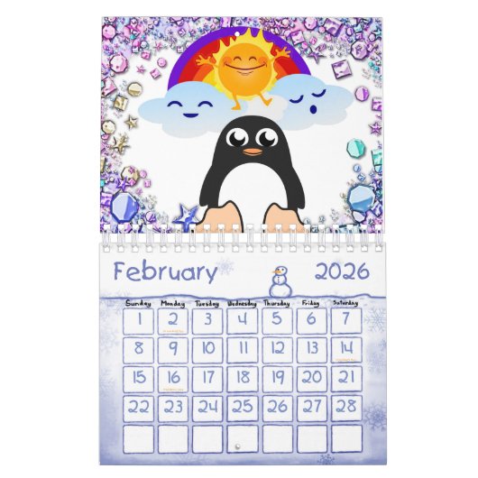 2021 Calendrier Penguin Love (Feb 2026)