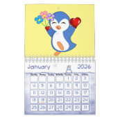 2021 Calendrier Penguin Love (Jan 2026)