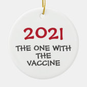 2021 celui avec le vaccin ornement de Noël (Devant)