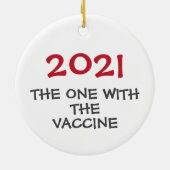 2021 celui avec le vaccin ornement de Noël (Dos)