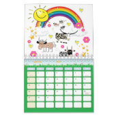 2021 Clouds Calendrier Enfants Rainbows Sun (Mar 2027)