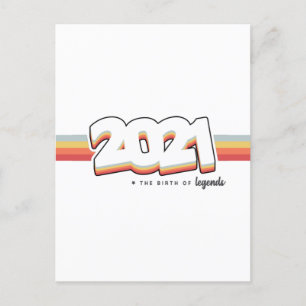 2021 De geboorte van legendes Briefkaart