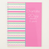 2021 Dromen & Plannen Goud Glitter Roze Gepersonal Planner (Voorkant)