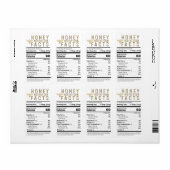 2021 FDA Conforme à la nutrition Miel Étiquette av (Feuille entière)