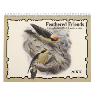 2021 Feathered Friends Bird Wall Agenda Kalender