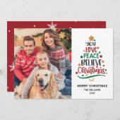 2021 FotoKerstmis Feestdagenkaart (Voorkant / Achterkant)