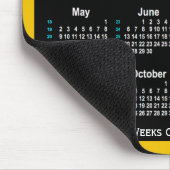 2021 Gold Neon 52 weken agenda van Janz Muismat (Hoek)