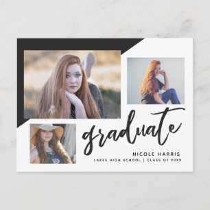 2021 Graduate Diagonal Postcard Uitnodiging Briefkaart