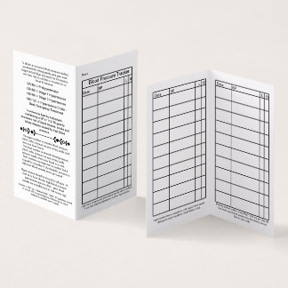 2021 Handy Wallet Card voor bloeddrukcontrole Visitekaartjes