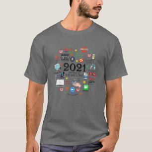 2021 Het jaar van de vaccinatie Quarantine Kerstmi T-shirt