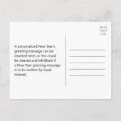 2021 HEUREUSE NOUVELLE ANNÉE ! + Carte postale Nom (Dos)