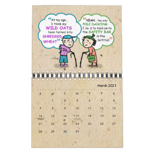 2021 Hogere pensionering Funny Old Age Jokes Quote Kalender