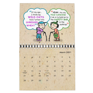 2021 Hogere pensionering Funny Old Age Jokes Quote Kalender