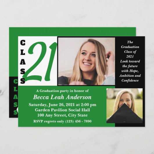 2021 Hoop en vertrouwen uitnodiging (Voorkant / Achterkant)