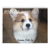2021 Hudson the Fluffy Corgi Calendar Kalender (Hoes)