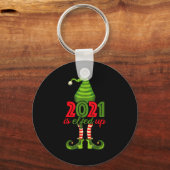 2021 Is Elfed Up - Funny Christmas Family Pajama Sleutelhanger (Voorkant)