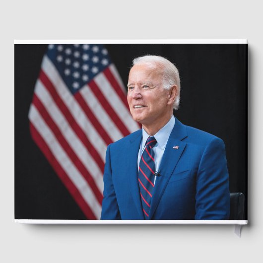 2021 Joe Biden US President Portrait Gastenboek (Achterkant)